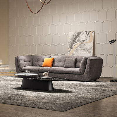 Modern White Fabric 1-2-3-4 Seater Sofa Sofa Lamp Luxury Designer Hotel Living Room Furniture Teddy Velvet Straight Sofa Set