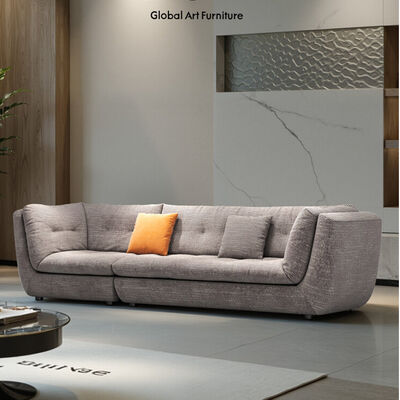 Modern White Fabric 1-2-3-4 Seater Sofa Sofa Lamp Luxury Designer Hotel Living Room Furniture Teddy Velvet Straight Sofa Set