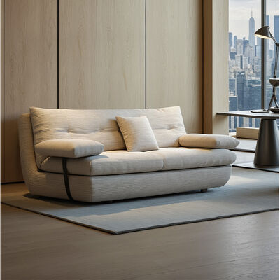 Modern White Fabric 1-2-3-4 Seater Sofa Sofa Lamp Luxury Designer Hotel Living Room Furniture Teddy Velvet Straight Sofa Set