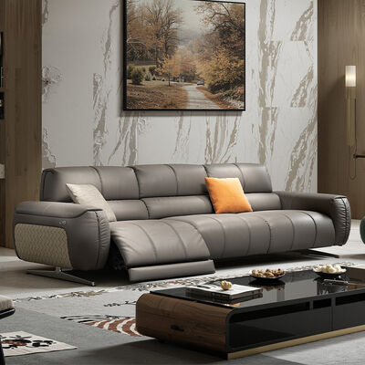 Luxury Electric Recliner Sofa Chair Extendable Reclining Designs for Apartment Villa Gym School Living Room Set