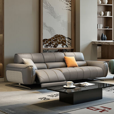 Luxury Electric Recliner Sofa Chair Extendable Reclining Designs for Apartment Villa Gym School Living Room Set