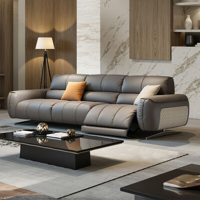 Luxury Electric Recliner Sofa Chair Extendable Reclining Designs for Apartment Villa Gym School Living Room Set