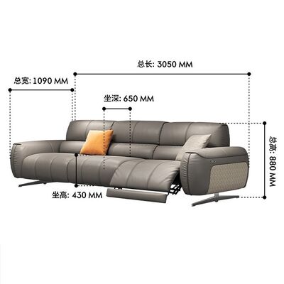 Luxury Electric Recliner Sofa Chair Extendable Reclining Designs for Apartment Villa Gym School Living Room Set