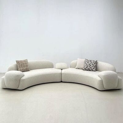 Modern Minimalist Curved Sofa, the Curve Can Be Freely Combined.
