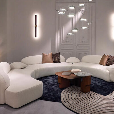 Modern Minimalist Curved Sofa, the Curve Can Be Freely Combined.