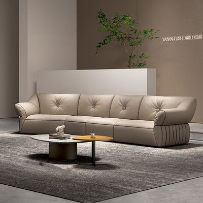 Italian Minimalist Creative Living Room Hotel Villa Three Seat Sofa Wooden Frame Fabric Lounge Sofa Furniture