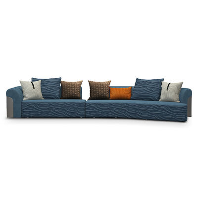 Italian Modern Modular White Corner Sofa Set Custom Fabric Sectional Leather Wood Living Room Furniture Lounge Sofa