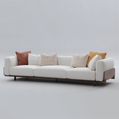 High End Italian Sofa Nordic Minimalism New Product Cushion Modern Velvet Sofa Apartment Style Microfiber Fabric Sofa