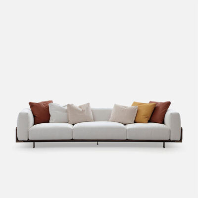 High End Italian Sofa Nordic Minimalism New Product Cushion Modern Velvet Sofa Apartment Style Microfiber Fabric Sofa
