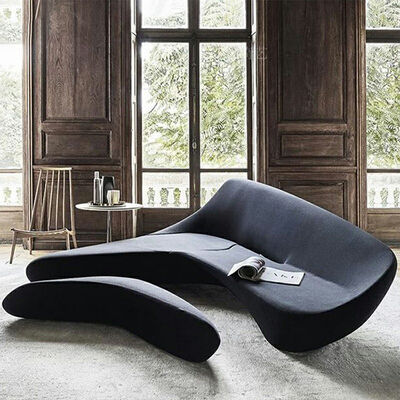 Half Moon Leather Living Room Home Furniture Moon Shape System Sofa