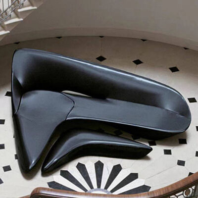 Half Moon Leather Living Room Home Furniture Moon Shape System Sofa