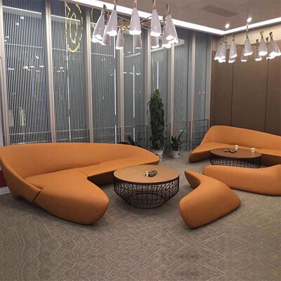 Half Moon Leather Living Room Home Furniture Moon Shape System Sofa
