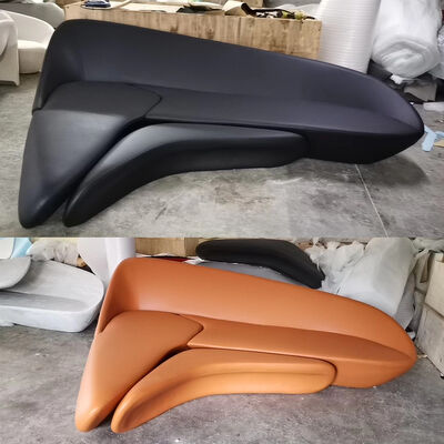 Half Moon Leather Living Room Home Furniture Moon Shape System Sofa