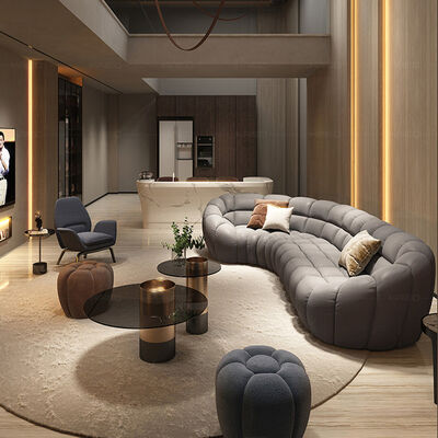 Living Room Sectional Sofa Set Velvet Fabric With Comfortable House Furnitures Comfy Corner Couch Modular Sofa