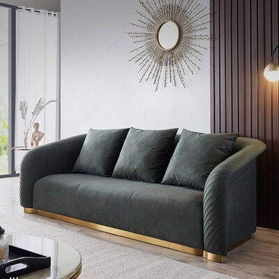 Velvet Sofa Nordic Single Hotel Office Chair Cheap Luxury Couch Gold Fabric Modern Set Furniture Sectional Home Living Room Sofa