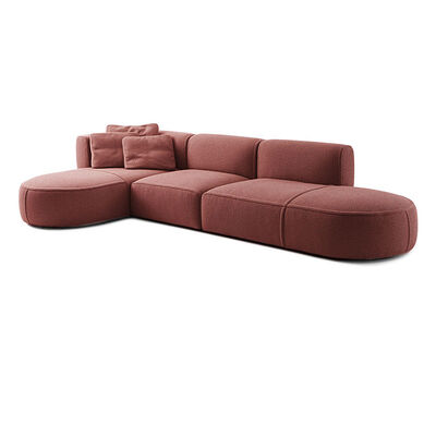 2025 Wholesale Latest Design Italian Luxury  Fabric Sofa Bed 3-4 Seat  LShaped Corner Sofa Modern Modular Living Room Sofa