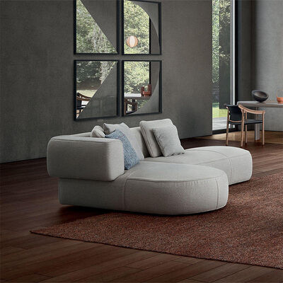 2025 Wholesale Latest Design Italian Luxury  Fabric Sofa Bed 3-4 Seat  LShaped Corner Sofa Modern Modular Living Room Sofa