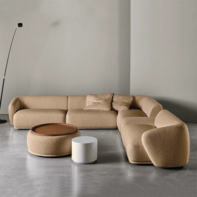 MOYI Italian Minimalist Designer Fabric Combination Sofa Hotel Lobby Salon Modular Sofa