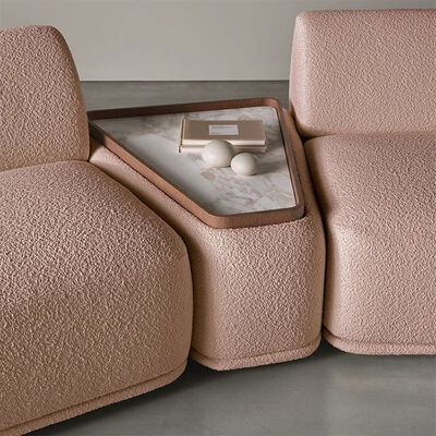 MOYI Italian Minimalist Designer Fabric Combination Sofa Hotel Lobby Salon Modular Sofa
