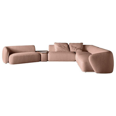 MOYI Italian Minimalist Designer Fabric Combination Sofa Hotel Lobby Salon Modular Sofa