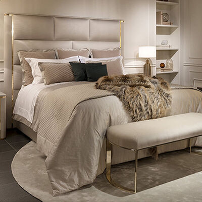 High End Bookcase Big Headboard Double Bed Frame Italian Leather Beds New Design Bedroom Furniture Luxury Modern King Size Bed