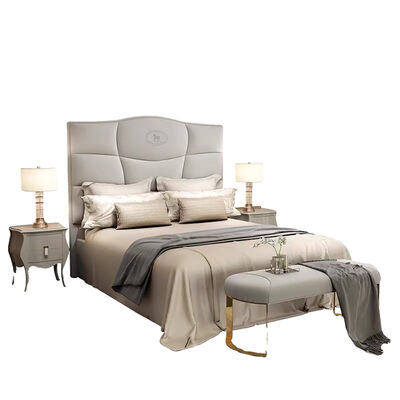 Italian Bed Room Furniture Tall Headboard Bedroom Set Furniture Bed Sets Luxury Bedroom king Size Bed