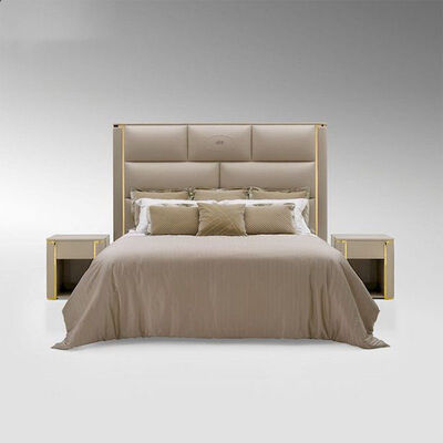 Adult Velvet Fabric King Size Double Bed Set Bedroom Furniture Luxury Modern Double Bed