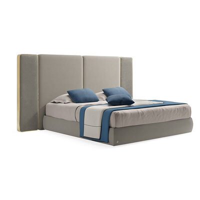 Luxury High Quality Modern King Size Fabric Bed for Villa Home Customization
