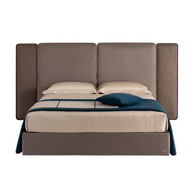 Luxury High Quality Modern King Size Fabric Bed for Villa Home Customization