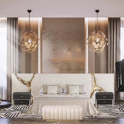 Villa Bedroom Furniture Set king Full Size Bed Frame White Luxury Upholstered Headboard Adult Full Size Bed