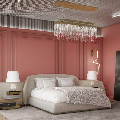High Quality Luxury Queen king Size Unique Curved Bed Frame Italian Design Unique Creative Bed
