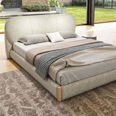 Nordic Style Teddy Velvet Art Bed Bedroom Furniture Italian Luxury Modern King Size Bedroom Set