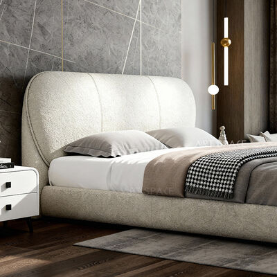 Nordic Style Teddy Velvet Art Bed Bedroom Furniture Italian Luxury Modern King Size Bedroom Set
