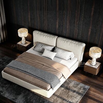 Luxury Large Headboard king Size Upholstered Bed Frame Set Design Bedroom Furniture