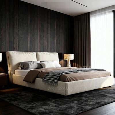 Luxury Large Headboard king Size Upholstered Bed Frame Set Design Bedroom Furniture