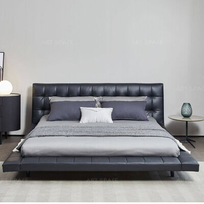 Italian Design Fabric Leather Bed Frame Bedroom Soft King Size Queen Size Beds