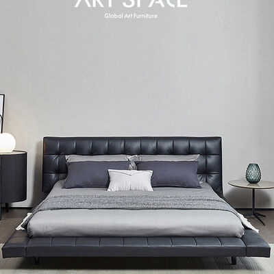 Italian Design Fabric Leather Bed Frame Bedroom Soft King Size Queen Size Beds