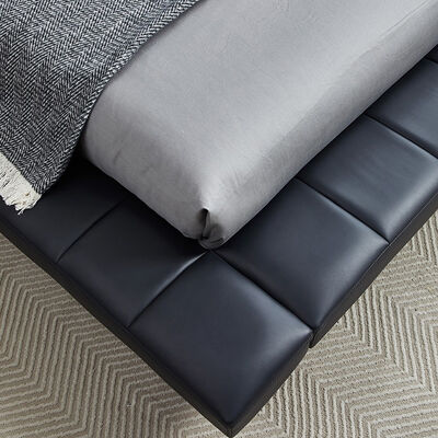 Italian Design Fabric Leather Bed Frame Bedroom Soft King Size Queen Size Beds