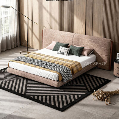 Gainsville Furniture High End Furniture Manufacturer Italian Modern Luxury Bedroom Bett Set Velvet Fabric Super King Bed