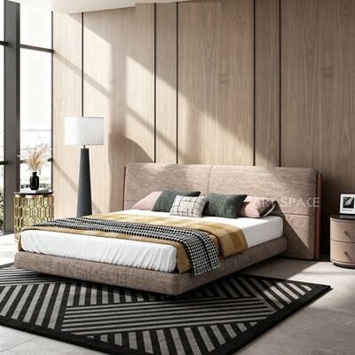 Gainsville Furniture High End Furniture Manufacturer Italian Modern Luxury Bedroom Bett Set Velvet Fabric Super King Bed