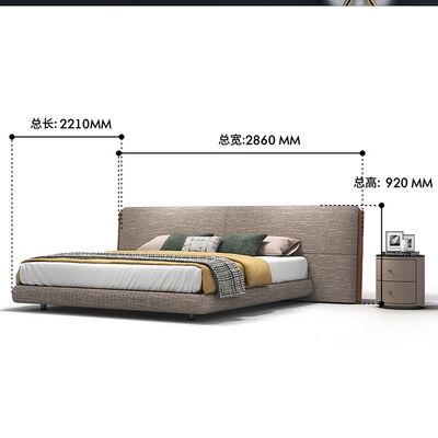 Gainsville Furniture High End Furniture Manufacturer Italian Modern Luxury Bedroom Bett Set Velvet Fabric Super King Bed