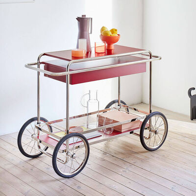 MOYI Luxury the Drinks Nordic Serving Hotel Sausage Snacks Tea Wooden Leather Dining Kitchen Trolley