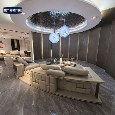 Manufacturer Custom Luxury Italian Designer Half Moon Sofa New Design Home Sofa Set Furniture Luxury Living Room Sofa