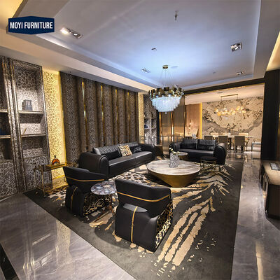 Customization Huge Italian Modern Sectional Sofa Couch Living Room Leather Luxury Sectional Sofa