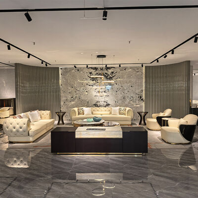 High Quality American Style Luxurious Sofa Contemporary Italian Luxury Lounge Leather Sofa