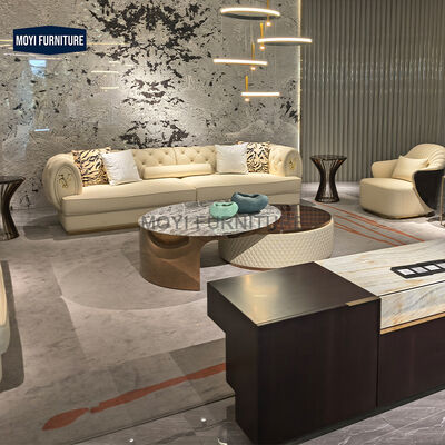 High Quality American Style Luxurious Sofa Contemporary Italian Luxury Lounge Leather Sofa
