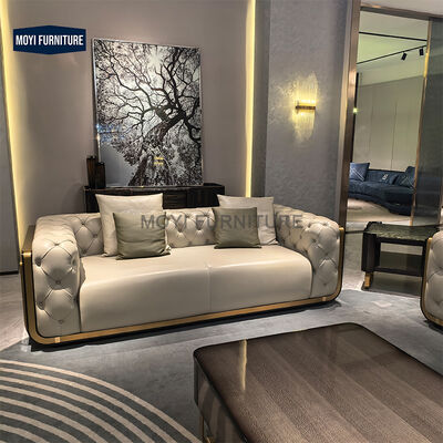 Luxury Design European Style Quality Nubuck Fabric Living Room Sofa Set Furniture