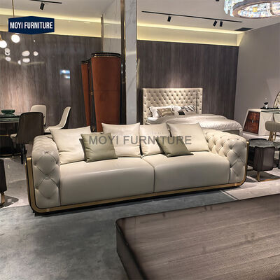 Luxury Design European Style Quality Nubuck Fabric Living Room Sofa Set Furniture