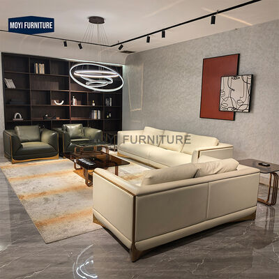 High End Living Room Sofas 3 Seater Elegant Design Comfortable Grain Fabric Luxury Sofa Set Furniture