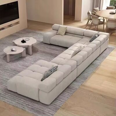 Customizable L Shape Corner Living Room Furniture Modern Style Customized Color Leather Sectional Sofa Set Youpin